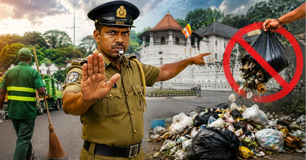 குப்பை வீசினால் இனி கடும் தண்டனை…! கண்டி மாநகர சபையின் அதிரடி எச்சரிக்கை.