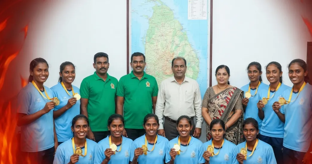 தேசிய கபடியில் சாம்பியன் யாழ்ப்பாணம்..! மகளிர் அணி கௌரவிப்பு.