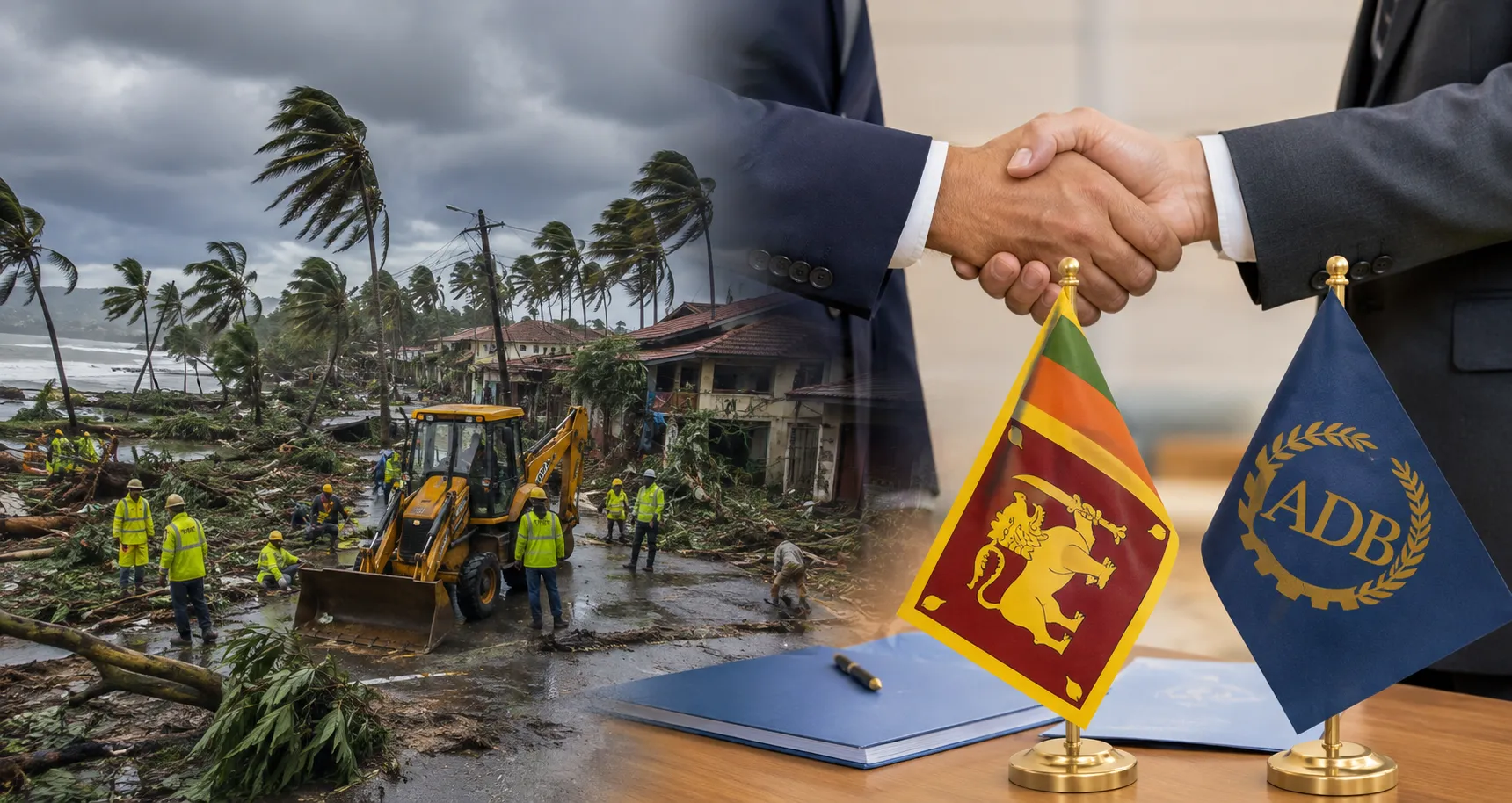 டிட்வா சூறாவளி பாதிப்புகளை மீட்டெடுக்க 200 மில்லியன் டொலர் கடன்…! இலங்கை அரசுடன் ADB ஒப்பந்தம்.
