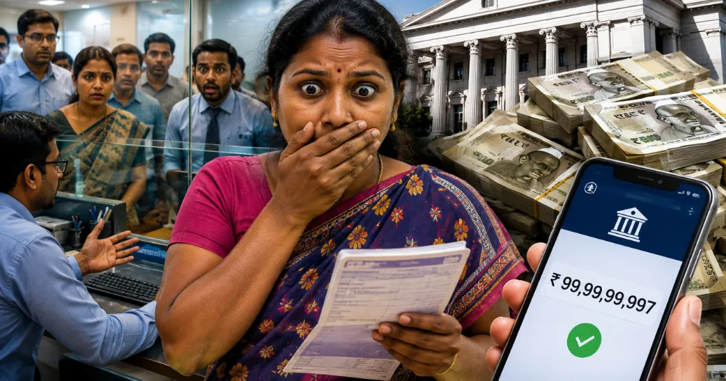 சாதாரண குடும்பப் பெண்ணின் கணக்கில் ரூ.100 கோடி..! வங்கியே ஸ்தம்பித்த சம்பவம்.