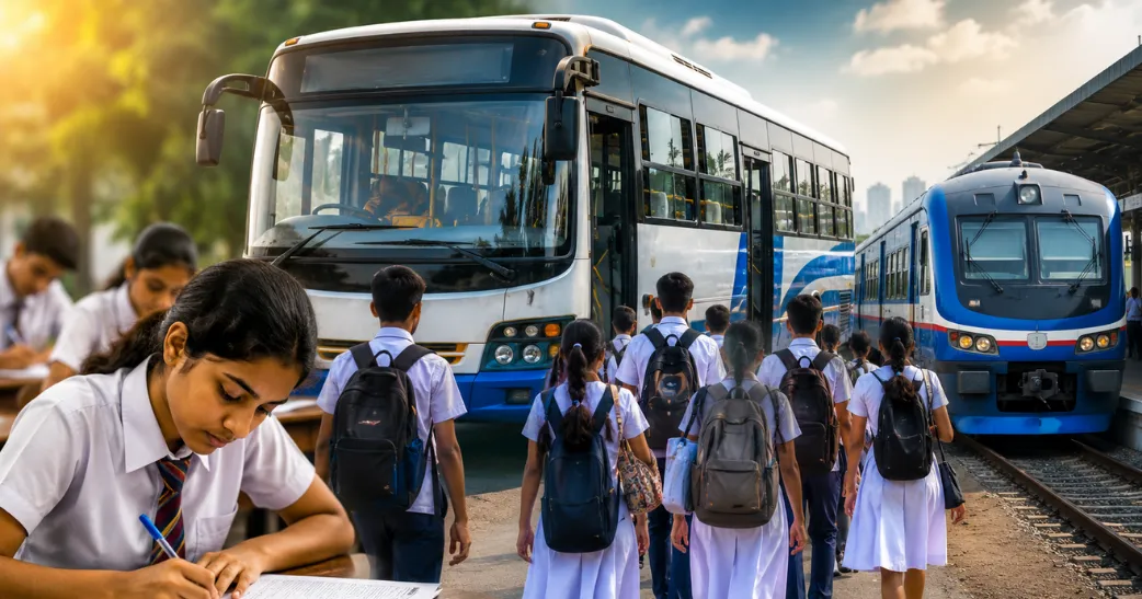 உயர்தரப் பரீட்சை இன்று ஆரம்பம்…! மாணவர்களுக்காக 1,700 விசேட பேருந்துகள்…! தொடருந்து சேவைகளிலும் சிறப்பு ஏற்பாடு.