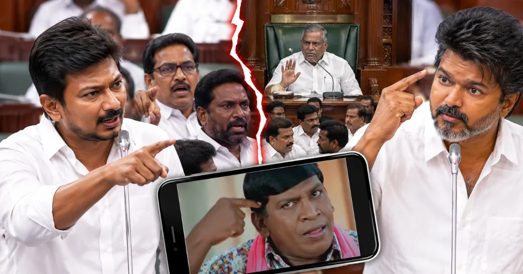 சட்டமன்றத்தில் ஜோசப் விஜய் – திமுக இடையே கடும் மோதல்…! ‘சுறா’ வடிவேலு காமெடியை பகிர்ந்து பதிலடி கொடுத்த உதயநிதி ஸ்டாலின்.
