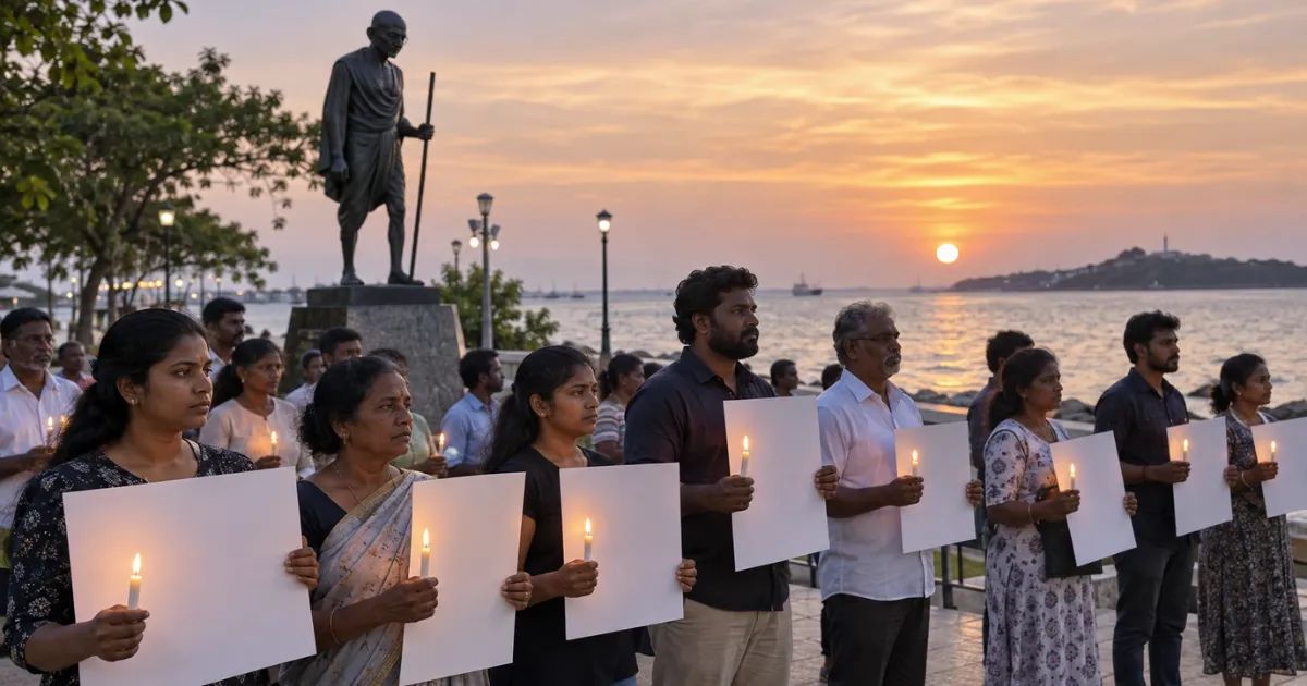 அனோஜனின் விடுதலையை வலியுறுத்தி திருகோணமலையில் தொடரும் அமைதிப் போராட்டம்…! ஆதரவு வழங்க பொதுமக்களுக்கு அழைப்பு.