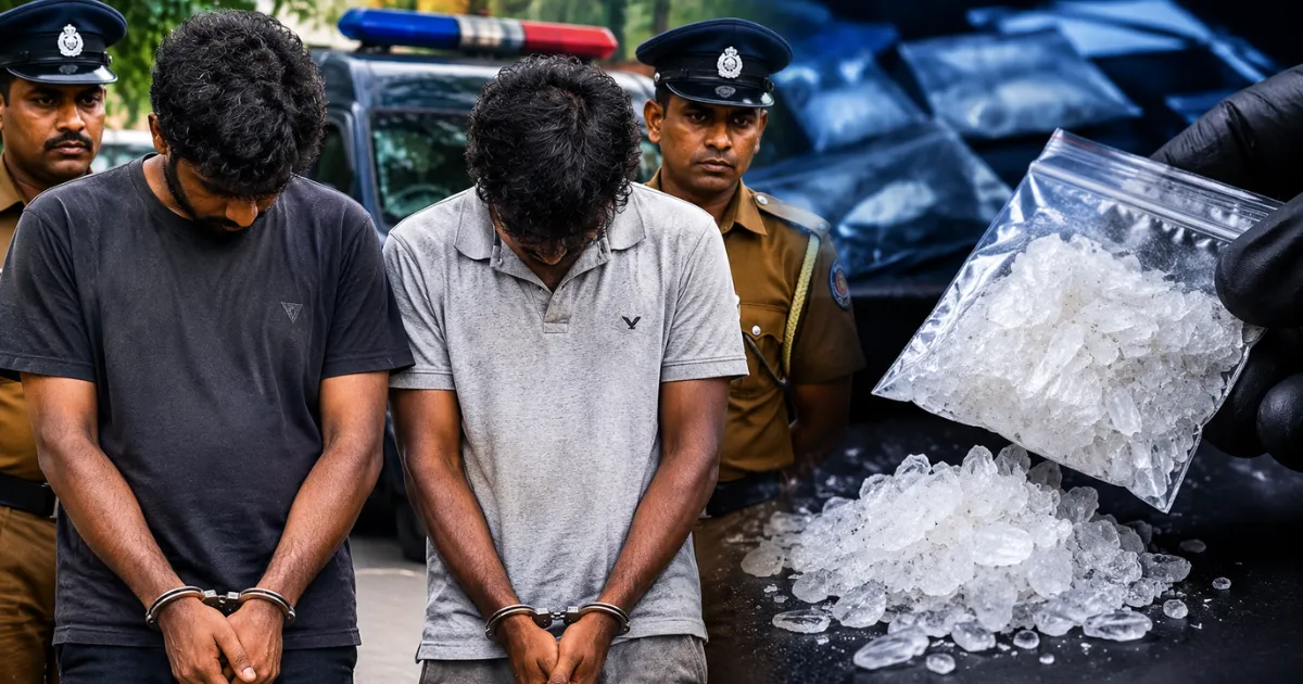 சம்மாந்துறையில் ஐஸ் போதைப்பொருளுடன் இருவர் கைது…!